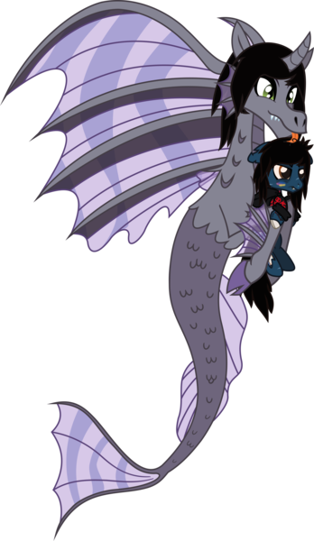 Size: 2849x4907 | Tagged: safe, artist:lightningbolt, derpibooru import, ponified, ponified:kellin quinn, ponified:oliver sykes, earth pony, hippocampus, merpony, pony, siren, undead, zombie, zombie pony, shadow play, .svg available, annoyed, bags under eyes, blood, bloodshot eyes, blushing, bone, bring me the horizon, carrying, clothes, cloven hooves, colored pupils, drool, embarrassed, eyeliner, fangs, fins, fish tail, floating, floppy ears, gay, hair over one eye, hape, happy, holding, holding a pony, hoodie, horn, hug, interspecies, licking, lip piercing, makeup, male, multicolored blush, non-consensual licking, nosebleed, piercing, rainbow blood, scales, scar, shipping, simple background, siren on pony cuddling, sirenified, size difference, sleeping with sirens, slit eyes, smiling, species swap, stallion, stitches, svg, tattoo, tongue out, transparent background, trap, true form, vector