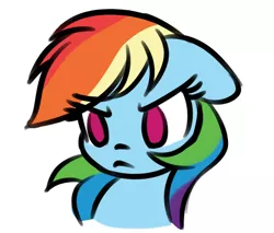 Size: 470x401 | Tagged: safe, artist:danger-dashz, derpibooru import, rainbow dash, angry, cute, dashabetes, frown, solo