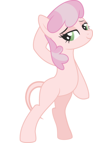 Size: 1600x2463 | Tagged: suggestive, artist:leopurofriki, derpibooru import, edit, editor:slayerbvc, vector edit, cheerilee, earth pony, pony, bald, bedroom eyes, bipedal, female, furless, furless edit, mare, nude edit, nudity, pose, shaved, shaved tail, simple background, solo, transparent background, vector