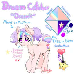 Size: 4000x4094 | Tagged: safe, artist:fatcakes, derpibooru import, oc, oc:dream catcher, oc:dreamcatcher, oc:dreamie, earth pony, pony, arcade, arcade game, claw machine, crane game, original character do not steal, reference sheet