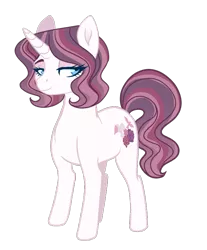 Size: 662x801 | Tagged: artist:whalepornoz, derpibooru import, female, oc, oc:mauve love, offspring, parent:prince blueblood, parent:rarity, parents:rariblood, safe, simple background, solo, transparent background, unofficial characters only