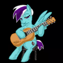 Size: 900x900 | Tagged: artist:scarlett peace, derpibooru import, guitar, musician, oc, oc:scarlett peace, ponysona, safe, solo, unofficial characters only