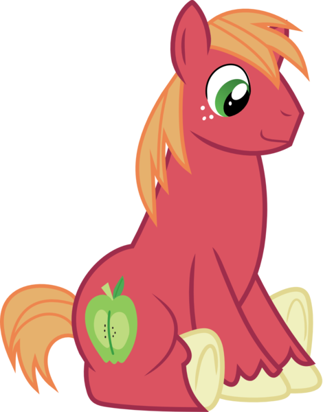 Size: 1111x1418 | Tagged: safe, artist:jaybugjimmies, derpibooru import, edit, editor:slayerbvc, big macintosh, earth pony, pony, cropped, macabetes, male, missing accessory, simple background, sitting, solo, stallion, transparent background, underhoof