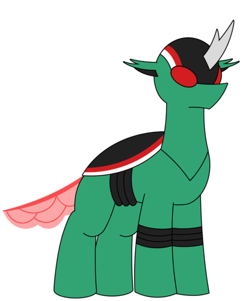 Size: 775x950 | Tagged: artist:combatkaiser, battle hopper, changedling, changedlingified, changeling, changelingified, crossover, derpibooru import, kamen rider, kamen rider black, safe, simple background, species swap, transparent background