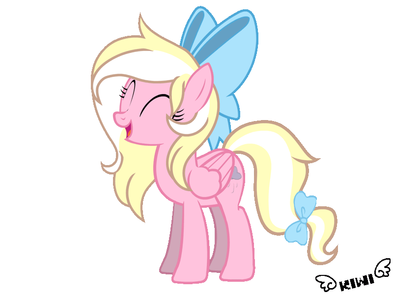 Size: 1600x1200 | Tagged: safe, artist:kiwipone, derpibooru import, oc, oc:bay breeze, unofficial characters only, pegasus, pony, animated, bow, cute, daaaaaaaaaaaw, dancing, eyes closed, female, gif, hair bow, hnnng, mare, ocbetes, open mouth, simple background, solo, transparent background, weapons-grade cute, ych result