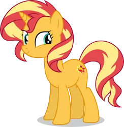 Size: 8440x8635 | Tagged: safe, artist:millennial dan, artist:sugar-loop, derpibooru import, sunset shimmer, pony, unicorn, equestria girls, equestria girls series, forgotten friendship, absurd resolution, cute, female, mare, shimmerbetes, simple background, smiling, solo, transparent background, vector