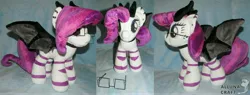 Size: 7300x2768 | Tagged: safe, artist:allunacraft, derpibooru import, oc, bat pony, pony, female, glasses, high res, irl, mare, photo, plushie, solo