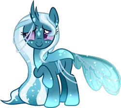 Size: 1020x912 | Tagged: artist:6-fingers-lover, changepony, derpibooru import, female, hybrid, oc, oc:harmony bug, offspring, parent:pharynx, parents:phartrix, parent:trixie, safe, simple background, solo, transparent background