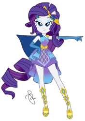 Size: 1444x2048 | Tagged: safe, artist:ilaria122, derpibooru import, rarity, equestria girls, equestria girls series, forgotten friendship, alternate hairstyle, cape, clothes, dress, evening gloves, gloves, legs, long gloves, ponied up, simple background, solo, transparent background