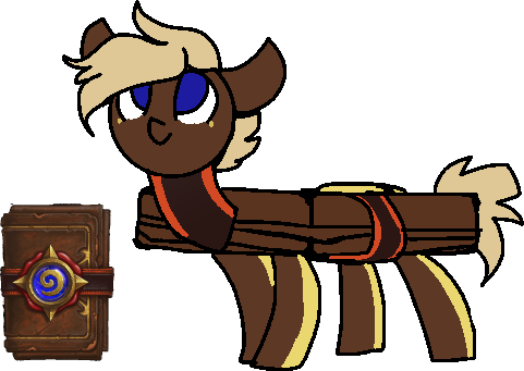 Size: 481x341 | Tagged: safe, artist:nootaz, derpibooru import, oc, oc:hearth, ponified, pony, card, hearthstone, simple background, transparent background, warcraft