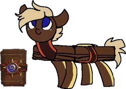 Size: 481x341 | Tagged: safe, artist:nootaz, derpibooru import, oc, oc:hearth, ponified, pony, card, hearthstone, simple background, transparent background, warcraft