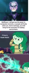 Size: 1585x3962 | Tagged: safe, derpibooru import, wallflower blush, equestria girls, forgotten friendship, akumatized, hawk moth, miraculous ladybug