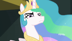 Size: 1000x562 | Tagged: safe, derpibooru import, screencap, princess celestia, alicorn, pony, equestria girls, equestria girls series, forgotten friendship, animated, cracking up, crown, cute, cutelestia, ethereal mane, faic, female, flowing mane, giggling, glare, jewelry, laughing, laughingmares.jpg, looking at someone, mare, mischievous, multicolored mane, narrowed eyes, peytral, playful, purple eyes, raised eyebrow, regalia, royalty, sillestia, silly, solo, sparkles