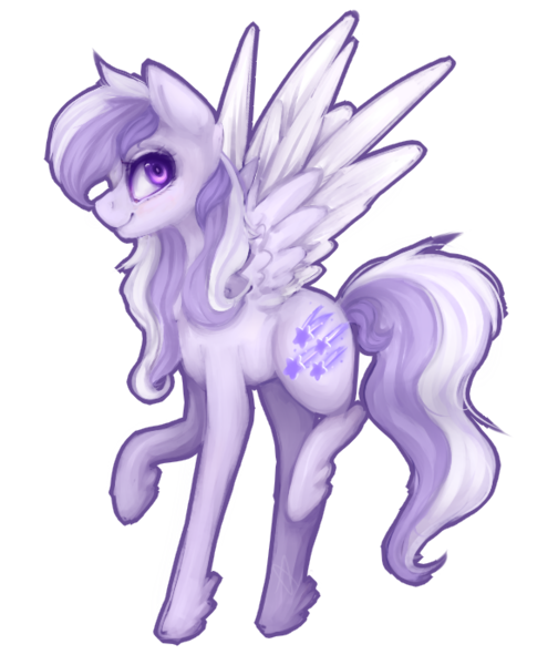 Size: 587x699 | Tagged: safe, artist:nutellaakanutella, derpibooru import, oc, oc:starstorm slumber, unofficial characters only, pegasus, pony, female, mare, raised hoof, simple background, solo, spread wings, transparent background, white outline, wings