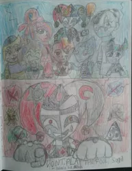 Size: 785x1018 | Tagged: safe, artist:tobiisabunny, derpibooru import, oc, oc:bitter rot, oc:daybreak flare, oc:havoc fury, oc:lack luster, oc:monochrome frost, oc:moonlight blues, oc:solaris la moon, human, equestria girls, it, younger