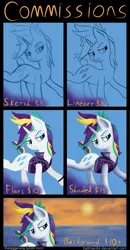 Size: 2160x4145 | Tagged: safe, artist:taggerung, derpibooru import, rarity, pony, advertisement, commission, commission info