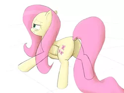 Size: 2732x2048 | Tagged: safe, artist:lemonspark, derpibooru import, fluttershy, pegasus, pony, butt, dock, female, flutterbutt, mare, plot, solo