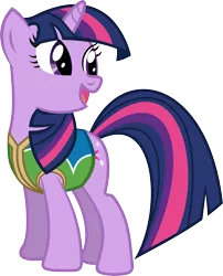 Size: 4801x5950 | Tagged: safe, artist:rainbowrage12, derpibooru import, twilight sparkle, pony, unicorn, .svg available, absurd resolution, female, mare, open mouth, simple background, solo, transparent background, unicorn twilight, vector, winter wrap up vest