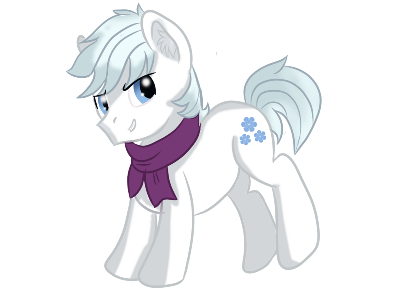 Size: 1600x1200 | Tagged: safe, artist:rainbowtashie, derpibooru import, double diamond, earth pony, pony, clothes, male, scarf, simple background, solo, stallion, transparent background