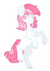 Size: 661x931 | Tagged: safe, artist:deerloud, derpibooru import, oc, earth pony, pony, female, mare, rearing, simple background, solo, white background