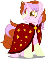 Size: 414x526 | Tagged: safe, artist:razorbladetheunicron, derpibooru import, oc, oc:solar shine, unofficial characters only, unicorn, base used, cloak, clothes, male, offspring, parent:starlight glimmer, parent:sunburst, parents:starburst, solo, stallion, wizard