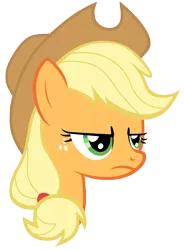 Size: 7000x9500 | Tagged: safe, artist:tardifice, derpibooru import, applejack, pony, honest apple, absurd resolution, angry, cowboy hat, female, freckles, hat, mare, simple background, solo, stetson, transparent background, vector