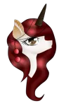 Size: 614x1092 | Tagged: safe, artist:cindydreamlight, derpibooru import, oc, oc:roosa flower, deer pony, original species, pony, bust, female, mare, portrait, simple background, solo, transparent background