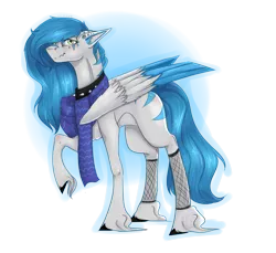 Size: 2449x2244 | Tagged: safe, artist:lastaimin, derpibooru import, oc, unofficial characters only, pegasus, pony, clothes, female, high res, mare, raised hoof, scarf, simple background, solo, transparent background, unshorn fetlocks