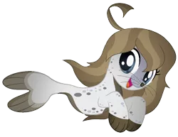 Size: 1028x794 | Tagged: artist:thecreativeenigma, derpibooru import, female, oc, original species, safe, seal pony, simple background, solo, transparent background