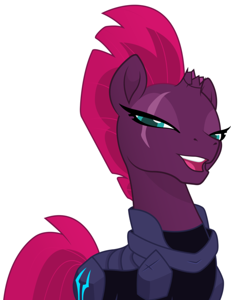 Size: 7100x9200 | Tagged: safe, artist:joemasterpencil, derpibooru import, tempest shadow, pony, unicorn, my little pony: the movie, absurd resolution, bedroom eyes, eye scar, female, lidded eyes, looking at you, mare, scar, simple background, smiling, smug, smugest shadow, solo, transparent background