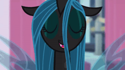 Size: 800x450 | Tagged: a canterlot wedding, adorkable, animated, bouncing, changeling, changeling queen, cute, cutealis, derpibooru import, dork, dorkalis, eyes closed, female, gif, happy, hopping, invisible stallion, jumping, loop, open mouth, out of context, perfect loop, pronking, queen chrysalis, safe, screencap, silly, silly pony, smiling, solo