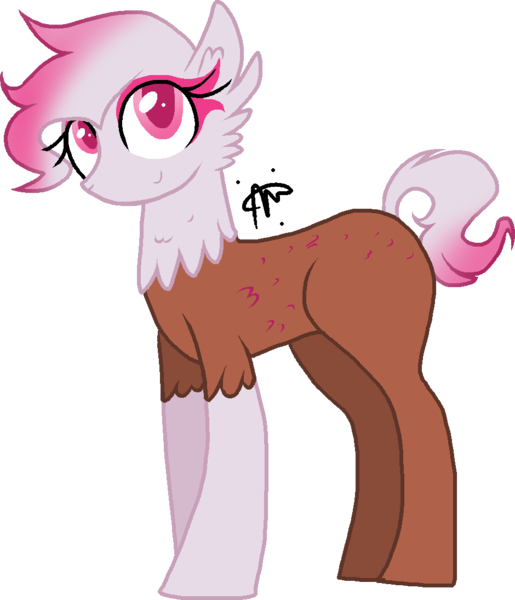 Size: 940x1095 | Tagged: artist:thepegasisterpony, derpibooru import, hybrid, interspecies offspring, magical lesbian spawn, oc, oc:primrose shortcake, offspring, parent:gilda, parent:pinkie pie, parents:gildapie, safe, simple background, solo, transparent background, unofficial characters only