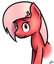 Size: 800x950 | Tagged: artist:alexi148, bust, derpibooru, derpibooru import, derpibooru ponified, looking at you, meta, oc, oc:downvote, ponified, safe, simple background, solo, transparent background