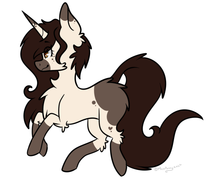 Size: 1486x1283 | Tagged: safe, artist:lceiandic, derpibooru import, oc, oc:mico, unicorn, chest fluff, simple background, solo, transparent background