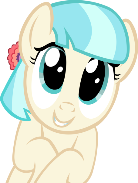 Size: 4064x5362 | Tagged: safe, artist:ironm17, derpibooru import, coco pommel, earth pony, pony, absurd resolution, cocobetes, cute, grin, happy, looking at you, puppy dog eyes, simple background, smiling, solo, transparent background, vector