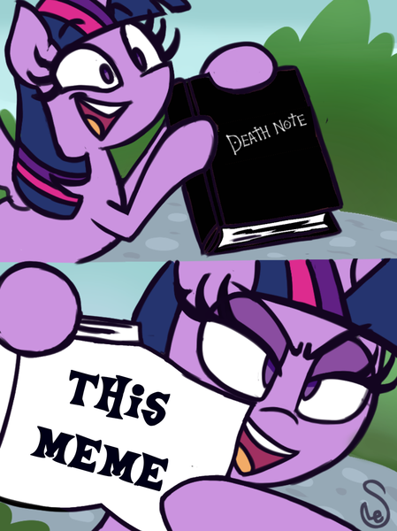 Size: 1080x1442 | Tagged: alicorn, artist:quarium edits, dead meme, death note, derpibooru import, ed edd n eddy, edit, exploitable meme, irony, meme, overdue, paradox, safe, self-destruction, twilight's death note, twilight's fact book, twilight sparkle, twilight sparkle (alicorn)