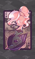 Size: 2480x4134 | Tagged: ace of hearts, ace of spades, artist:sinsofjoy, derpibooru import, duality, hate, love, love hate, pinkamena diane pie, pinkie pie, playing card, safe, scar