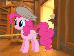 Size: 1022x768 | Tagged: derpibooru import, hat, pinkie pie, safe, veggietales