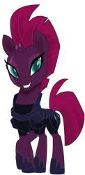 Size: 3348x6849 | Tagged: safe, artist:ejlightning007arts, derpibooru import, tempest shadow, pony, my little pony: the movie, absurd resolution, armor, broken horn, eye scar, female, mare, raised hoof, scar, simple background, solo, transparent background