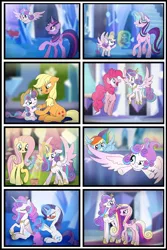 Size: 1024x1536 | Tagged: adult, age progression, alicorn, applejack, artist:bonsia-lucky, aunt and niece, baby, bandage, comic, cute, derpibooru import, doll, dressup, female, filly, flower, flower pot, fluttershy, flying, growing up, growth, magic, mother and daughter, no dialogue, older, pinkie pie, princess cadance, princess flurry heart, progression, rainbow dash, rarity, safe, starlight glimmer, teenager, toy, twilight sparkle, twilight sparkle (alicorn)