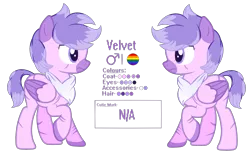 Size: 3156x1968 | Tagged: safe, artist:venomns, derpibooru import, oc, oc:velvet, unofficial characters only, pegasus, pony, male, reference sheet, simple background, solo, stallion, transparent background