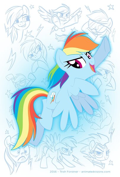 Size: 811x1200 | Tagged: safe, artist:nanook123, derpibooru import, rainbow dash, zapp, pegasus, pony, cute, do i look angry, faic, female, looking at you, mare, power ponies, rainbow dash is best facemaker, rainbow grinch, shadowbolts, smug, smugdash, so awesome, solo