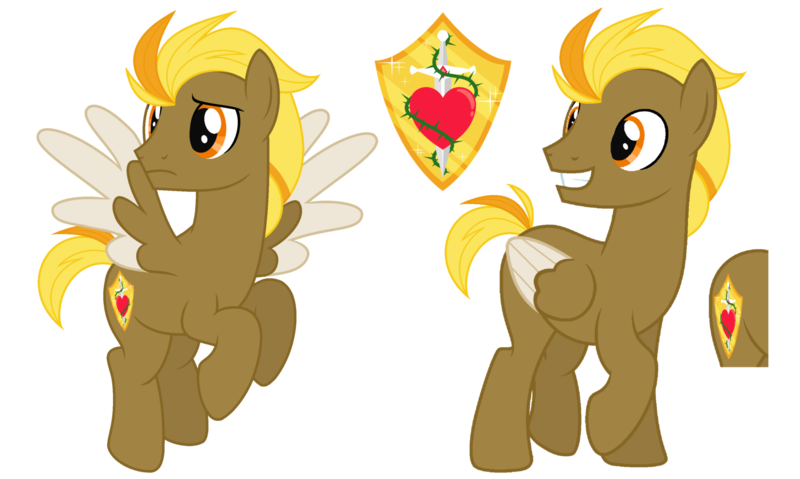 Size: 1600x957 | Tagged: safe, artist:missmele-madness, derpibooru import, oc, oc:valiant heart, pegasus, pony, male, reference sheet, simple background, solo, stallion, transparent background