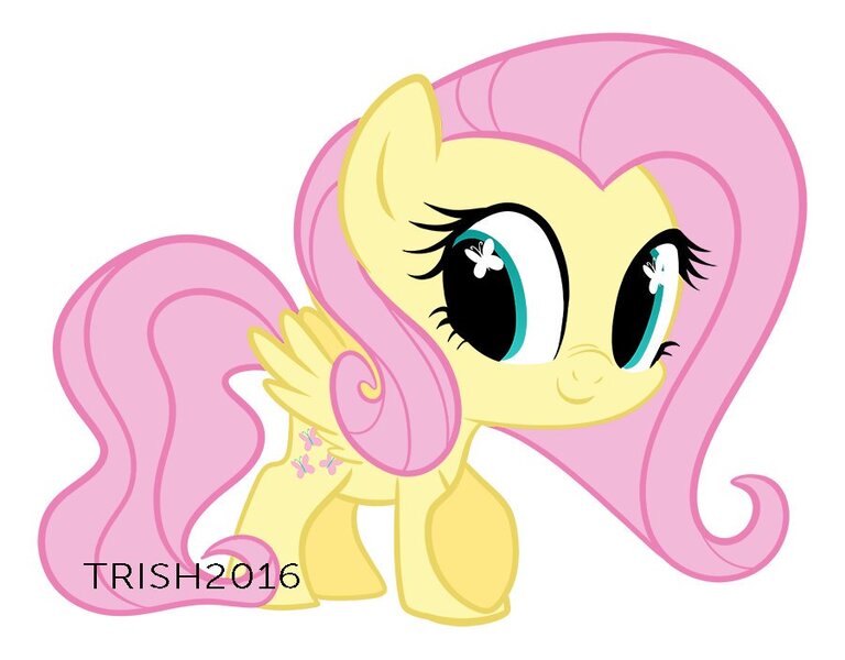 Size: 900x703 | Tagged: safe, artist:nanook123, derpibooru import, fluttershy, pegasus, pony, chibi, cute, female, looking at you, looking away, mare, shyabetes, simple background, smiling, solo, spread wings, white background, wings