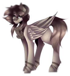 Size: 1024x1112 | Tagged: safe, artist:mauuwde, derpibooru import, oc, oc:aiko, pegasus, pony, female, mare, simple background, solo, transparent background