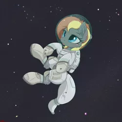 Size: 2500x2500 | Tagged: safe, artist:orang111, derpibooru import, oc, unofficial characters only, pony, astronaut, big dipper, chill, galaxy, polaris, solo, space, spacesuit, stars