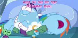 Size: 1275x620 | Tagged: clothes, crying, dashie slippers, derpibooru import, edit, edited screencap, monday, rainbow dash, sad, safe, screencap, slippers, tank, tanks for the memories, tank slippers, volumetric mouth