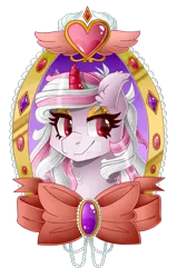 Size: 1024x1611 | Tagged: safe, artist:sk-ree, derpibooru import, oc, oc:hikari, pony, augmented horn, bust, colored horn, female, mare, portrait, simple background, solo, transparent background, watermark