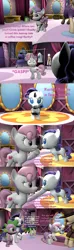 Size: 1920x6480 | Tagged: safe, artist:red4567, derpibooru import, rarity, spike, sweetie belle, pony, 3d, babity, baby, baby pony, bait and switch, carousel boutique, comic, cup, foal, not age regression, rarity plushie, source filmmaker, sweetie belle's magic brings a great big smile, sweetie fail, sweetiedumb