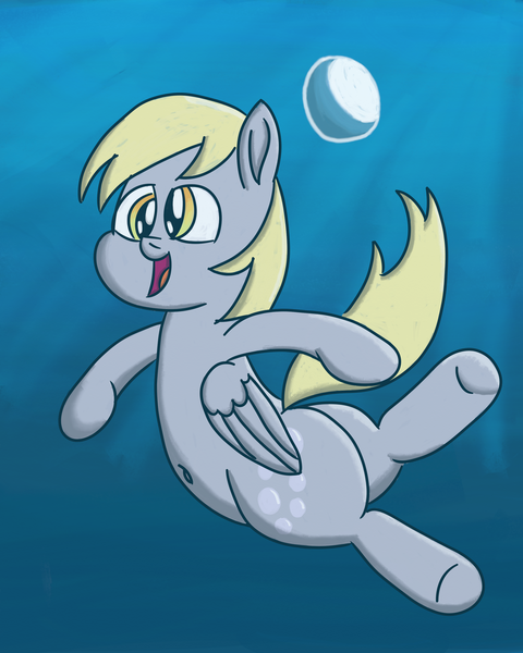 Size: 2400x3000 | Tagged: artist:saburodaimando, belly button, bubble, derpibooru import, derpy hooves, plot, suggestive, swimming, underwater, water